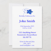 ディスコボールとレインボースターで40回目の招待 招待状 (裏面)