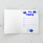ディスコボールとレインボー・オブ・スターとの70年代の招待 招待状 (内部)