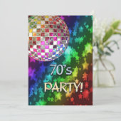 ディスコボールとレインボー・オブ・スターとの70年代の招待 招待状 (スタンド正面)
