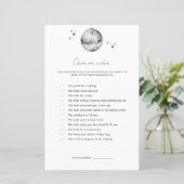 ディスコボールの上または下のブライダルシャワーゲーム (スタンド正面)