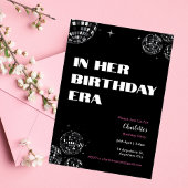 ディスコボールの彼女の誕生日時代のウェルカムサイン 招待状