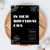 ディスコボールの彼女の誕生日時代のウェルカムサイン 招待状