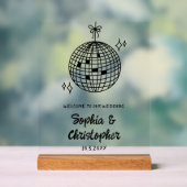 ディスコボールへようこそ結婚我々のアクリルサイン アクリルサイン (ニュートラル)