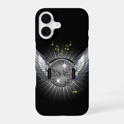 ディスコボールウィング iPhone 16ケース (裏面)