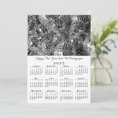 ディスコボールオーナメント写真2025カレンダー新年 シーズンカード (スタンド正面)