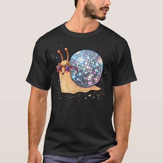 ディスコボールカタツムリ Tシャツ (正面)