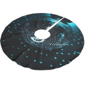 ディスコボールグレア、ナイトクラブの背景。 ブラッシュドポリエステルツリースカート (アングル)