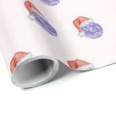 ディスコボールサンタハットクリスマスギフトラッピング紙 ラッピングペーパー (ロールコーナー)