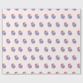 ディスコボールサンタハットクリスマスギフトラッピング紙 ラッピングペーパー (フラット)