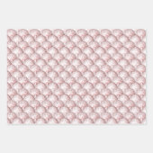 ディスコボールシルバーピンクと金ゴールド ラッピングペーパーシート (正面3)