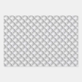 ディスコボールシルバーピンクと金ゴールド ラッピングペーパーシート