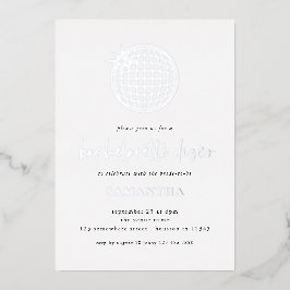 ディスコボールスクリプト実在バチェロレッテフォイルInv 箔招待状