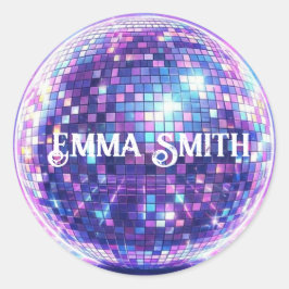 ディスコボールステッカー ラウンドシール