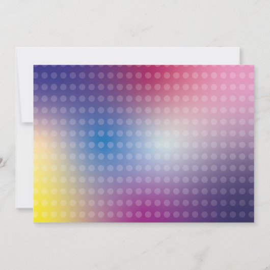 ディスコボールダンスフォトパーティー誕生日招待状女の子 招待状 (裏面)