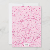 ディスコボールダンス ピンクの感謝カード サンキューカード (裏面)