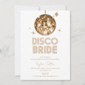 ディスコボールディスコブライドバチェロレッテ週末パーティー 招待状 (正面)
