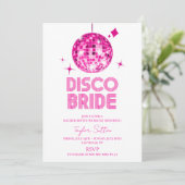 ディスコボールディスコブライドバチェロレッテ週末パーティー 招待状 (スタンド正面)