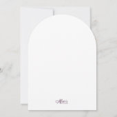 ディスコボールディナーのオレンジの招待状 招待状 (裏面)