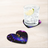 ディスコボールトレブルクレフ、 音符記号 ペーパーコースター (インサイチュ)