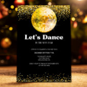 ディスコボールニューイヤー大晦日パーティの招待状 招待状