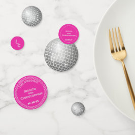 ディスコボールパーソナライズされた紙吹雪Groovy Purple コンフェッティ