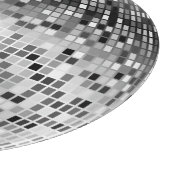 ディスコボールパーティー銀きらめくグリッター錯覚 カッティングボード (角)