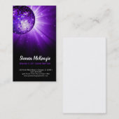 ディスコボールパープル 名刺 (正面/裏面)
