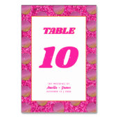 ディスコボールピ結婚ンクのテーブル番号両面 テーブルナンバー (正面)