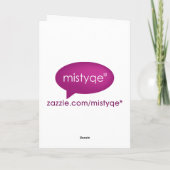 ディスコボールブルーニューイヤーパーティーカード シーズンカード (裏面)