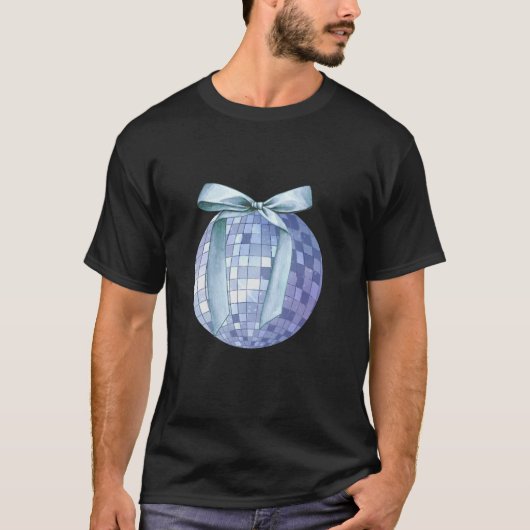 ディスコボールブルーボウコケガーリーット美学 Tシャツ (正面)