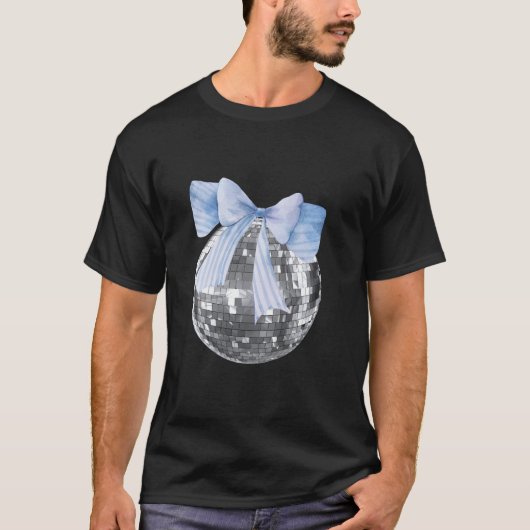 ディスコボールブルーボウコケガーリーット美学 Tシャツ (正面)