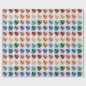 ディスコボールプライドハートギフトラップ ラッピングペーパー (フラット)