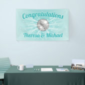 ディスコボールベビーシャワーグルービーブルーボーイ 横断幕 (トレードショー)