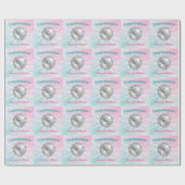 ディスコボールベビーシャワーグルービー ラッピングペーパー (フラット)