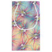 ディスコボールベビーシャワーグルーヴィパステルレインボー スモールペーパーバッグ (裏面)