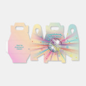 ディスコボールベビーシャワーグルーヴィパステルレインボー フェイバーボックス (折り畳みなし)