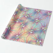 ディスコボールベビーシャワーグルーヴィパステルレインボー ラッピングペーパー (アンロールド)