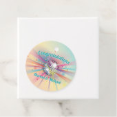 ディスコボールベビーシャワーレインボー フェイバータグ (インサイチュ)