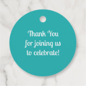 ディスコボールベビーシャワー フェイバータグ (裏面)