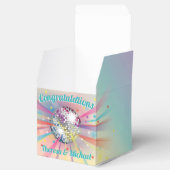 ディスコボールベビーシャワーGroovy虹 フェイバーボックス (オープン)