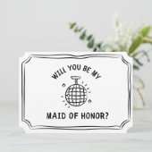 ディスコボールメイド・オブ・オーナー(花嫁付き添い人)案 | おもしろいとトレンディー カード (スタンド正面)