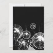 ディスコボールライト卒業 招待状 (裏面)