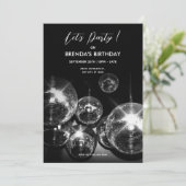 ディスコボールライト レッツダンスパーティー 招待状 (スタンド正面)