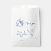 ディスコボールレトロバースデーカクテルありがとうございました フェイバーバッグ (正面)