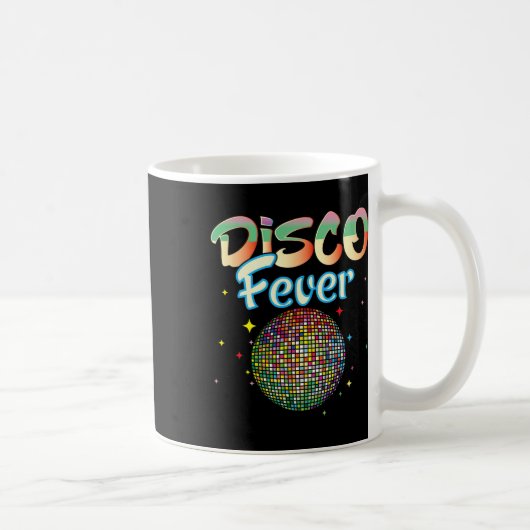 ディスコボールヴィンテージディスコ熱踊り70s 80s コーヒーマグカップ (右)