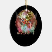 ディスコボール七面鳥サンクスギビングディナーフェスティバル セラミックオーナメント (右)