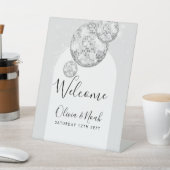 ディスコボール婚約パーティ 台座サイン (インサイチュ)