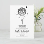 ディスコボール応援結婚1周年 招待状 (スタンド正面)