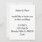 ディスコボール招待状 招待状 (裏面)