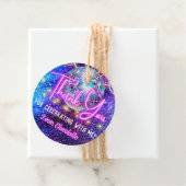 ディスコボール明るいネオンピンク白熱［赤熱］光を放つありがとう フェイバータグ (インサイチュ)